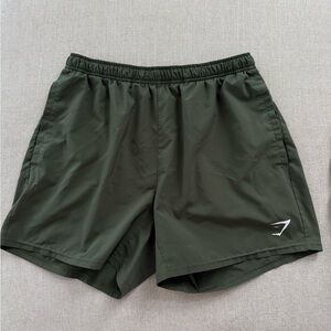 Gymshark Dark Green Athletic Shorts
